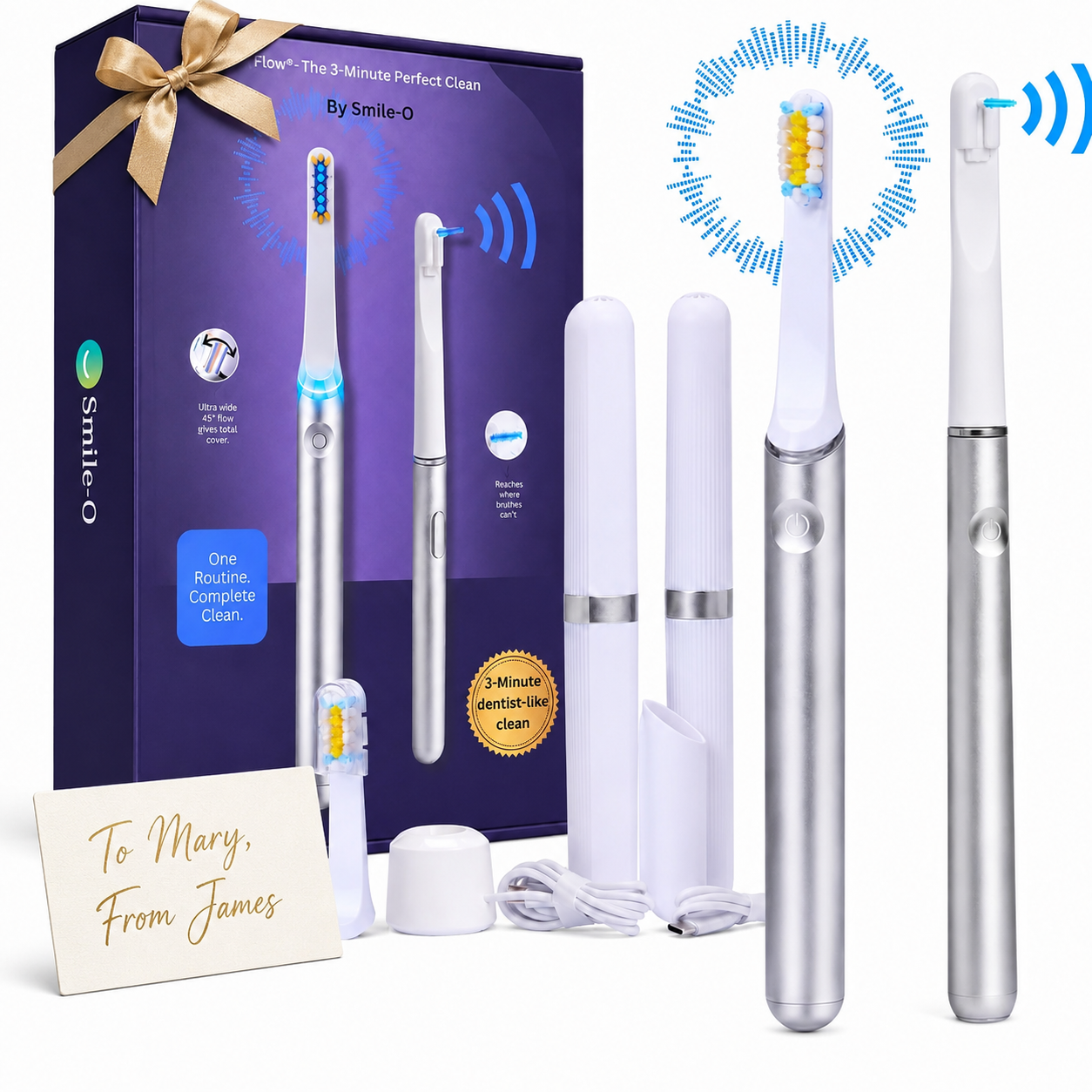 Flow Personal Care Gift Set for Women & Men – Premium Oral Care Routine – Self Care Birthday Anniversary Gift for Her & Him 