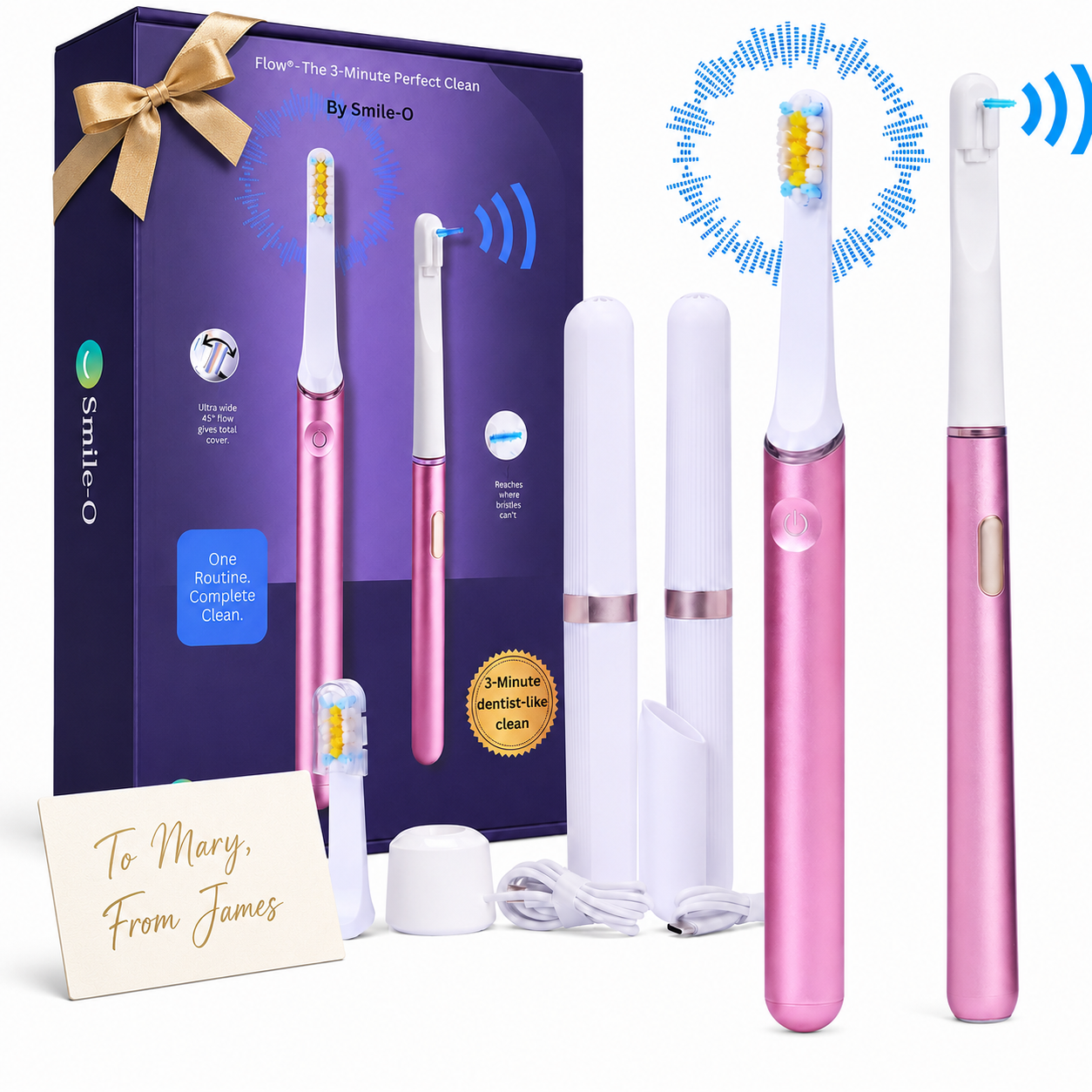 Flow Personal Care Gift Set for Women & Men – Premium Oral Care Routine – Self Care Birthday Anniversary Gift for Her & Him 