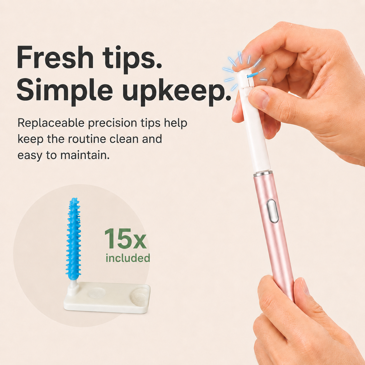 Smile-O AeroFloss Pro - Plaque Remover for Teeth – Sonic Electric Flosser for Adults, Interdental Brush