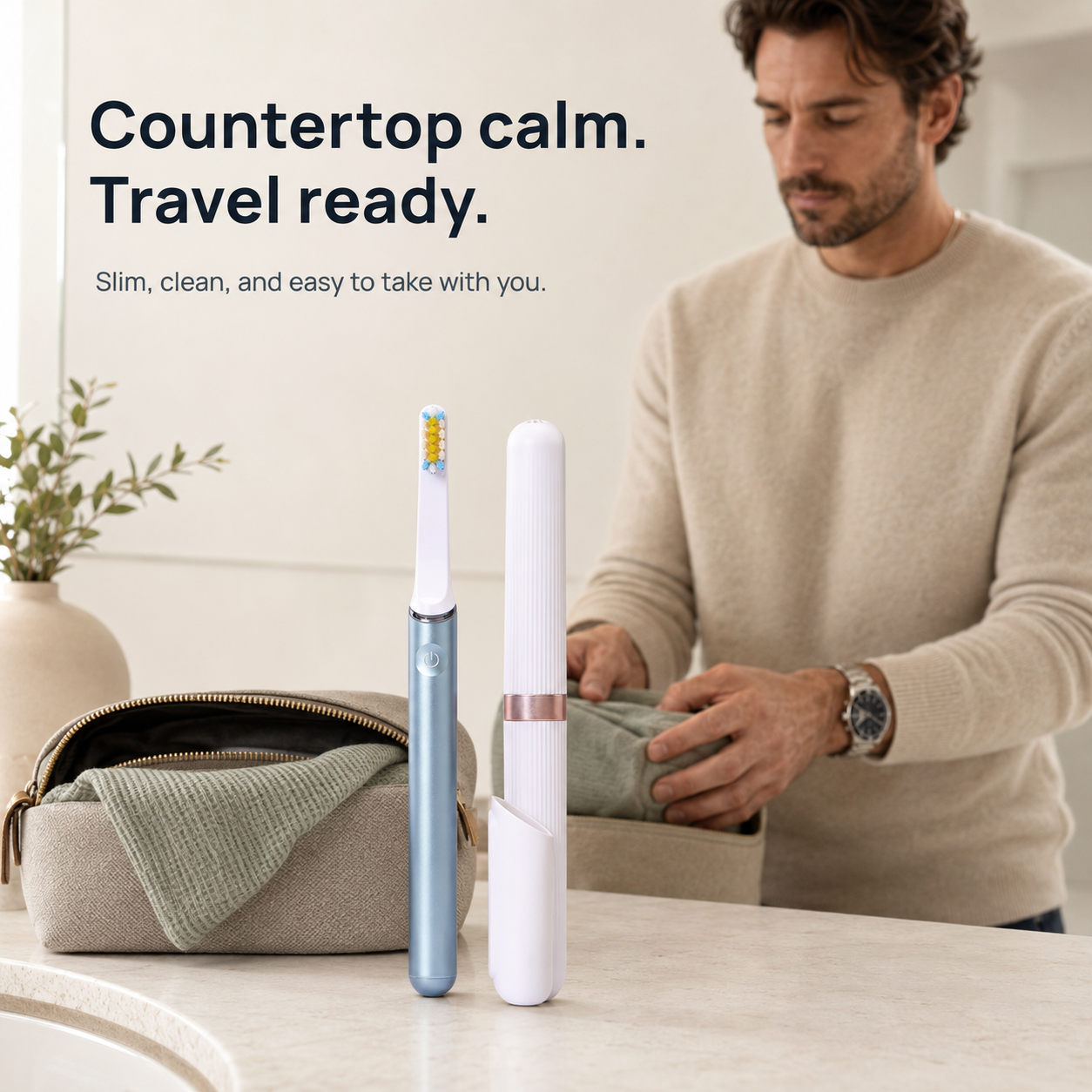 AeroBrush Pro Gift Set – Premium Electric Toothbrush Gift for Him & Her, Sonic Self-Care Gift for Birthday, Anniversary & Travel