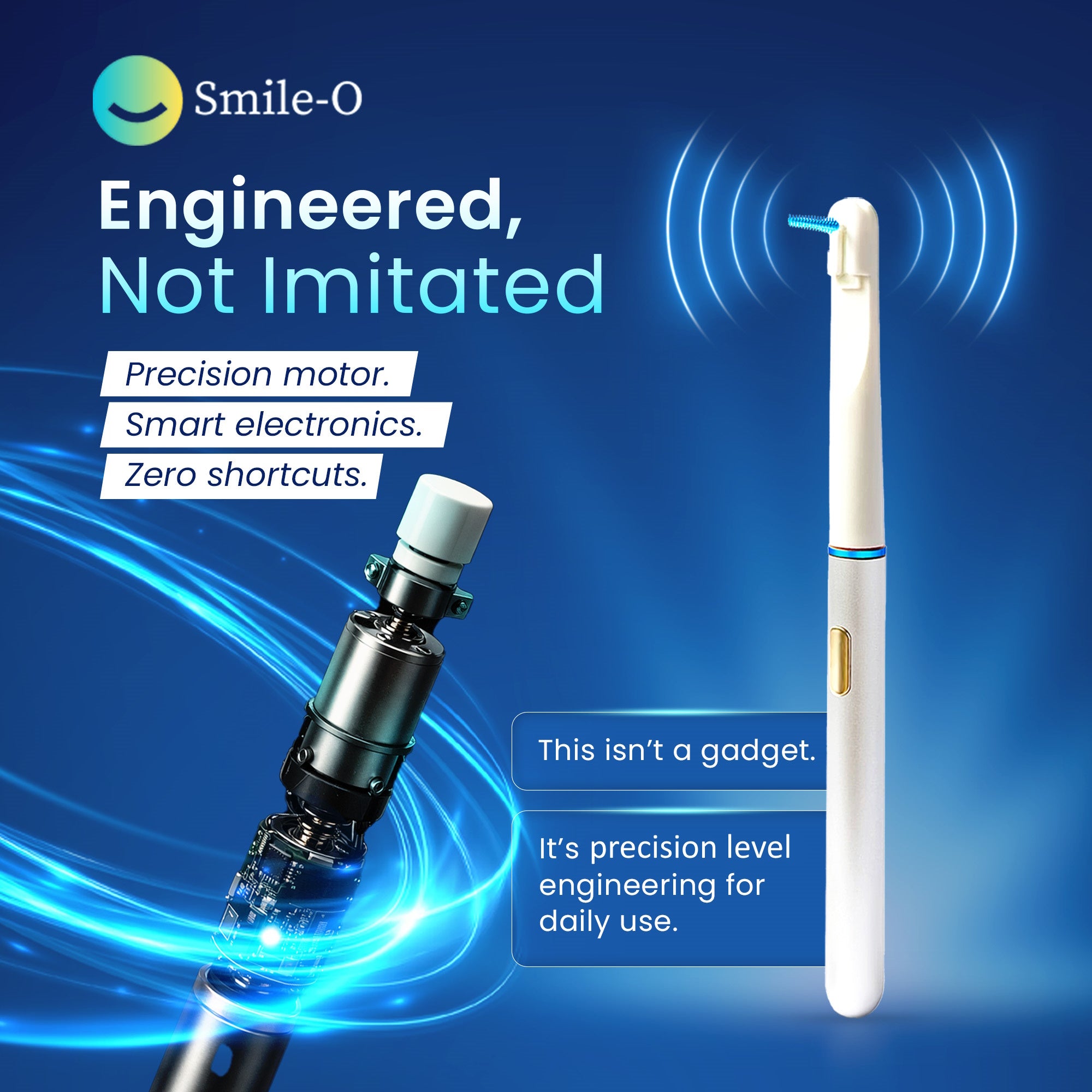 Smile-O AeroFloss Pro® Electric Flosser for Teeth, Sonic Plaque Remover, Soft Dental Picks, Interdental Brushes, Braces Flossers, Travel Case + Tips Inc