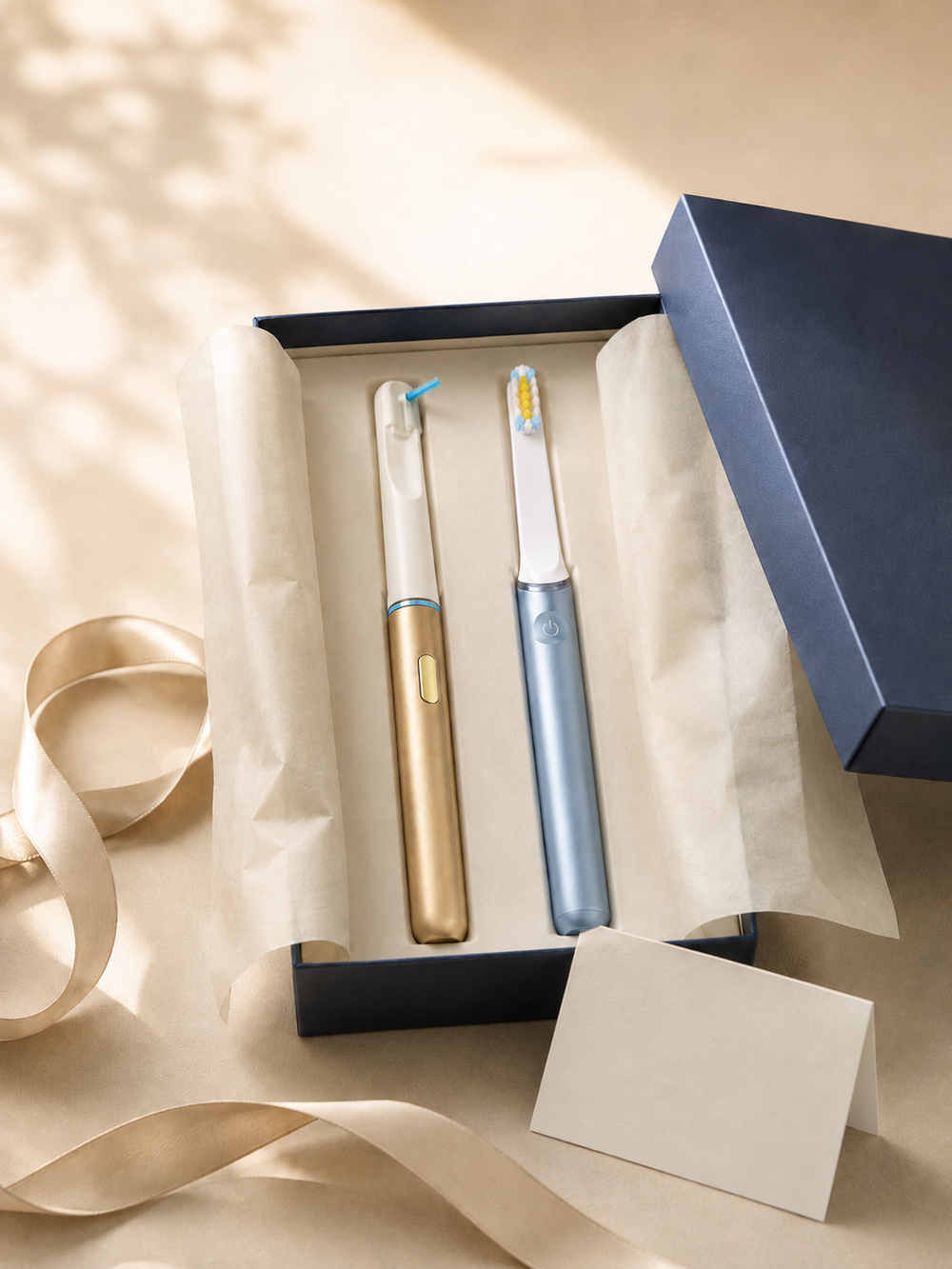 Wrapping a Smile-O gift, personalised card and ribbon