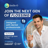 AeroFloss Pro sonic electric flosser – removes plaque between teeth in 60 seconds